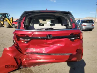 2025 Honda Odyssey EX-L with VIN 5FNRL6H61SB017789, listed as a Copart auction lot 84016174 with 262 mi miles and Salvage Title. Bid and sale history available at carsss.com. Image 6.