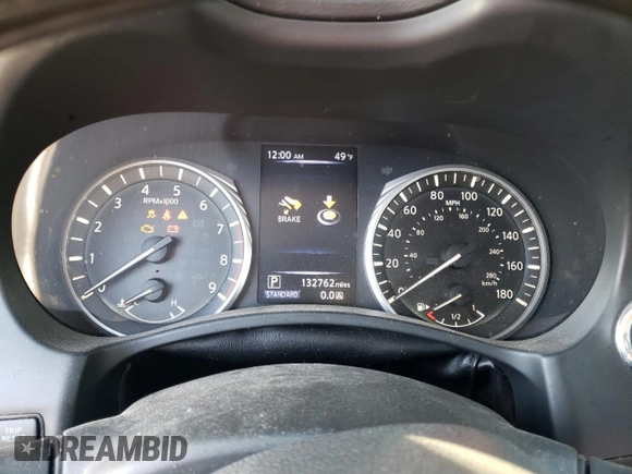 2018 Infiniti Q50 Luxe with VIN JN1EV7AR6JM443389, listed as a Copart auction lot 53515455 with 132,762 mi miles and Clean title. Bid and sale history available at DreamBid. Image 9.