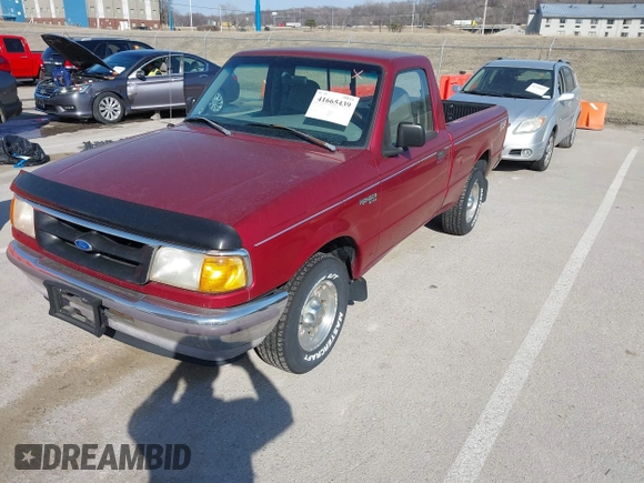 1997 Ford Ranger XLT with VIN 1FTCR10A5VPB61024, listed as a IAAI auction lot 41665439 with 167,187 mi miles. Bid and sale history available at carsss.com. Image 2.
