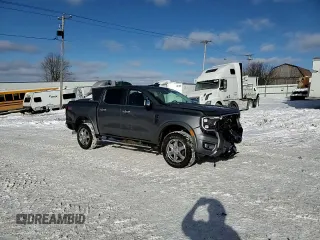 2024 Ford Ranger LARIAT with VIN 1FTER4KH7RLE16810, listed as a Copart auction lot 41364955 with 14,675 mi miles and Salvage Title. Bid and sale history available at carsss.com. Image 13.