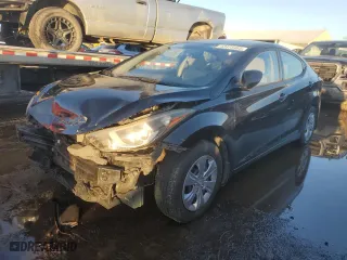 2016 Hyundai Elantra Limited with VIN KMHDH4AEXGU512164, listed as a Copart auction lot 43375465 with 98,642 mi miles and Salvage Title. Bid and sale history available at carsss.com. Image 1.