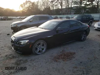 2018 BMW 6 Series 640i xDrive with VIN WBA6D2C53JGT73430, listed as a Copart auction lot 77739184 with 79,609 mi miles and Salvage Title. Bid and sale history available at carsss.com. Image 1.
