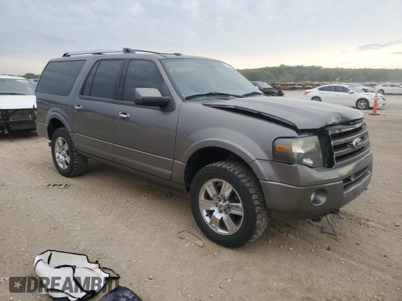 2010 Ford Expedition Max Limited with VIN 1FMJK2A58AEB68702, listed as a Copart auction lot 61085195 with 244,370 mi miles and Salvage title. Bid and sale history available at DreamBid. Image 4.