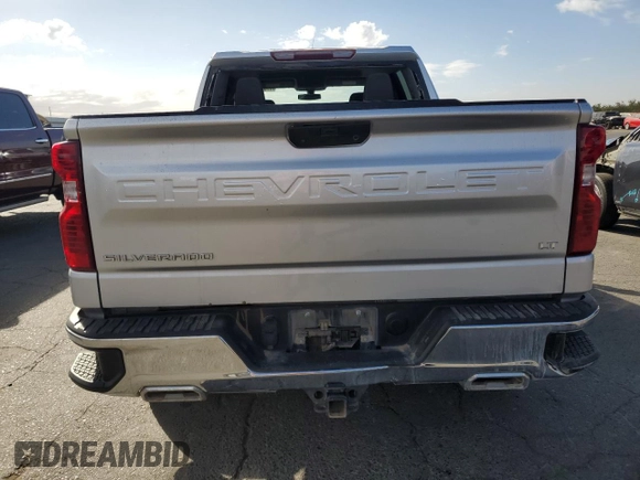 2021 Chevrolet Silverado 1500 LT with VIN 3GCUYDET4MG400195, listed as a Copart auction lot 77699684 with 111,613 mi miles and Salvage Title. Bid and sale history available at carsss.com. Image 6.