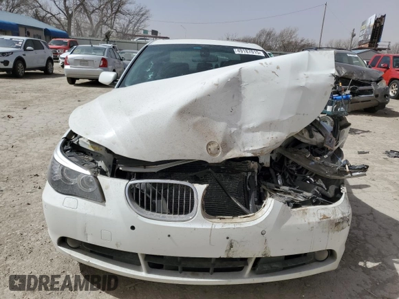2007 BMW 5 Series 550i with VIN WBANB53567CP04231, listed as a Copart auction lot 49187015 with Not Provided miles and Salvage Title. Bid and sale history available at carsss.com. Image 5.