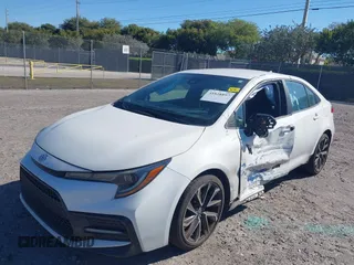 2020 Toyota Corolla SE with VIN 5YFS4RCE1LP024634, listed as a IAAI auction lot 41828897 with 61,330 mi miles. Bid and sale history available at carsss.com. Image 6.
