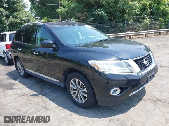 2015 Nissan Pathfinder SL with VIN 5N1AR2MM5FC684405, listed as a IAAI auction lot 42594415 with 130,691 mi miles and . Bid and sale history available at DreamBid. Image 1.