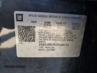 2018 Cadillac XTS Livery z VIN 2G61U5S35J9168773, wystawiony jako Copart lot #54818035 z przebiegiem 62 219 mil mil oraz Szkoda całkowita • Salvage title. Historia ofert i sprzedaży dostępna na DreamBid. Obrazek 12.