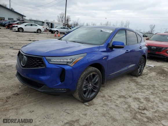 2023 Acura RDX w/A-Spec Package with VIN 5J8TC2H69PL015826, listed as a Copart auction lot 83364174 with 16,803 mi miles and Salvage Title. Bid and sale history available at carsss.com. Image 1.