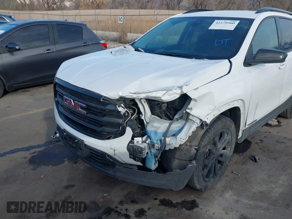 2021 GMC Terrain SLE with VIN 3GKALTEV2ML395538, listed as a IAAI auction lot 41279900 with 37,590 mi miles and . Bid and sale history available at carsss.com. Image 6.