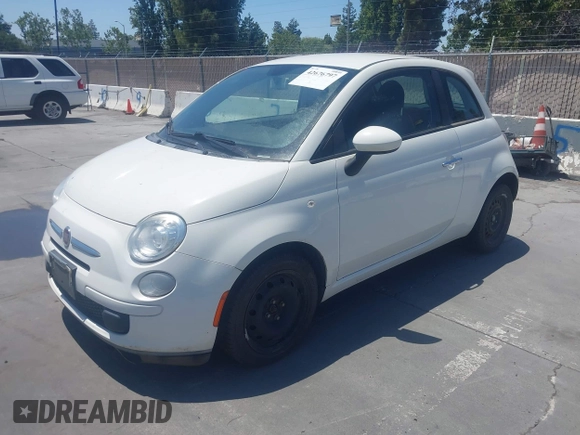 2013 FIAT 500 Pop with VIN 3C3CFFAR8DT646458, listed as a IAAI auction lot 42676797 with 110,148 mi miles and . Bid and sale history available at DreamBid. Image 2.
