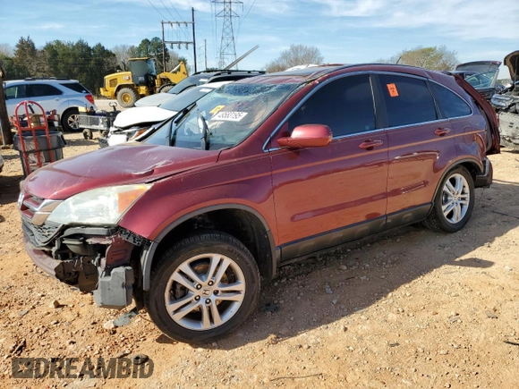 2011 Honda CR-V EX-L with VIN 5J6RE4H76BL037146, listed as a Copart auction lot 49583195 with 0 mi miles and Salvage Title. Bid and sale history available at carsss.com. Image 1.