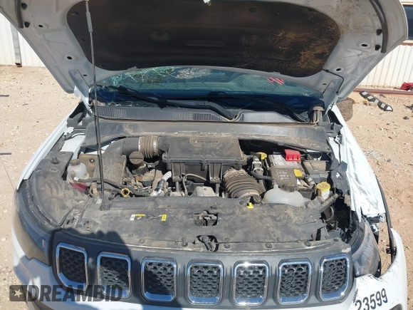 2023 Jeep Compass Sport with VIN 3C4NJDAN8PT564612, listed as a IAAI auction lot 41639296 with 54,463 mi miles and . Bid and sale history available at DreamBid. Image 10.