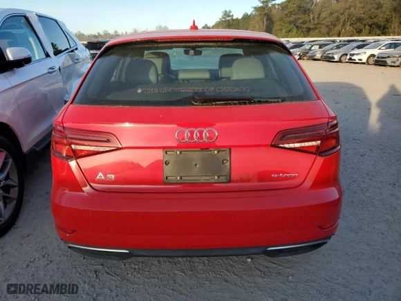 2017 Audi A3 Sportback e-tron Premium with VIN WAUUPBFF7HA046643, listed as a Copart auction lot 81230873 with 26,706 mi miles. Bid and sale history available at carsss.com. Image 6.