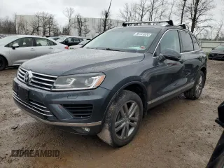 2015 Volkswagen Touareg Sport with VIN WVGEF9BP0FD003335, listed as a Copart auction lot 85151024 with 159,336 mi miles and Clean title. Bid and sale history available at DreamBid. Image 1.