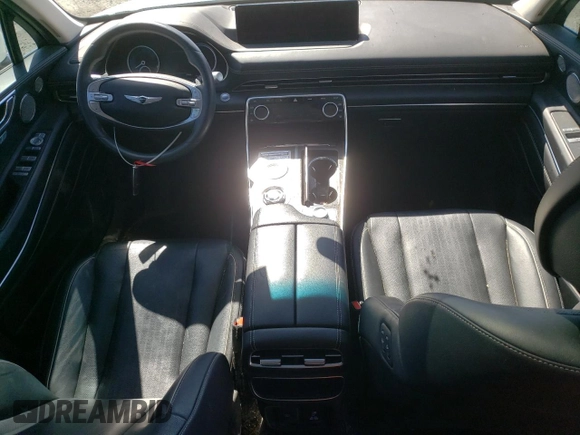 2022 Genesis GV80 with VIN KMUHBDSB6NU096569, listed as a Copart auction lot 58780744 with 17,642 mi miles and Salvage title. Bid and sale history available at DreamBid. Image 8.