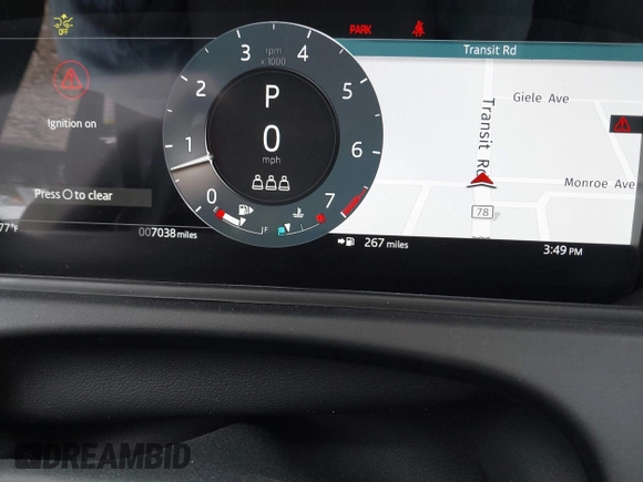 2025 Land Rover Range Rover Velar Dynamic SE with VIN SALYL2EX9SA809479, listed as a IAAI auction lot 42150495 with 7,038 mi miles and . Bid and sale history available at DreamBid. Image 15.