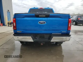2021 Ford F-150 XL with VIN 1FTFX1E82MKE64671, listed as a Copart auction lot 51819705 with 34,913 mi miles and Salvage title. Bid and sale history available at DreamBid. Image 6.