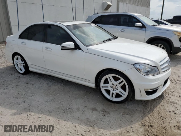 2013 Mercedes-Benz C 350 Sport with VIN WDDGF5HB3DR249898, listed as a Copart auction lot 77884914 with Not Provided miles and Salvage Title. Bid and sale history available at DreamBid. Image 4.