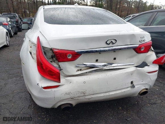 2014 Infiniti Q50 Premium with VIN JN1BV7AP7EM670954, listed as a IAAI auction lot 41195109 with 238193 miles. Bid and sale history available at carsss.com. Image 6.