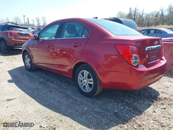 2014 Chevrolet Sonic LT with VIN 1G1JC5SG0E4189664, listed as a IAAI auction lot 41941711 with 172,995 mi miles. Bid and sale history available at carsss.com. Image 3.