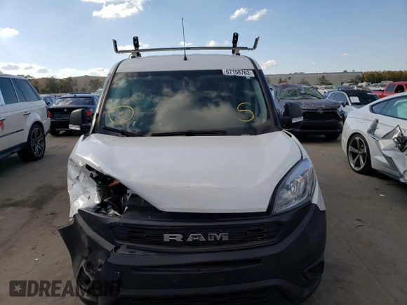 2020 Ram ProMaster City Cargo Tradesman with VIN ZFBHRFAB8L6R58657, listed as a Copart auction lot 67158762 with 42,601 mi miles and . Bid and sale history available at DreamBid. Image 5.