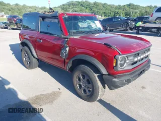2023 Ford Bronco with VIN 1FMDE5AH6PLB24542, listed as a IAAI auction lot 42327152 with 28,432 mi miles and . Bid and sale history available at DreamBid. Image 1.