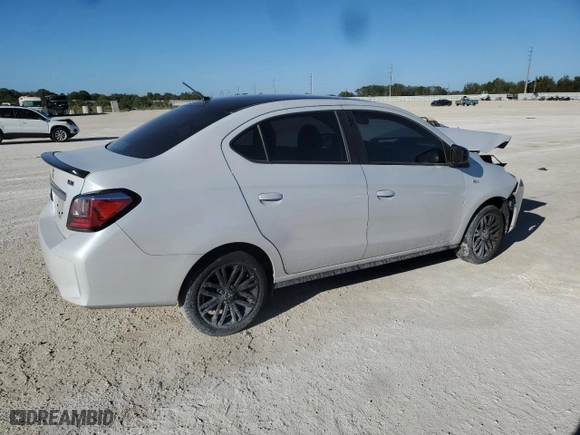 2023 Mitsubishi Mirage G4 ES with VIN ML32FUFJ9PHF04823, listed as a Copart auction lot 47671525 with 21865 miles and Non Repairable. Bid and sale history available at carsss.com. Image 3.