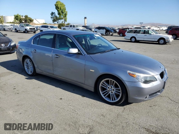2004 BMW 5 Series 530i z VIN WBANA735X4B059230, wystawiony jako Copart lot #62853215 z przebiegiem 90 852 mil mil oraz Szkoda całkowita • Salvage title. Historia ofert i sprzedaży dostępna na DreamBid. Obrazek 4.