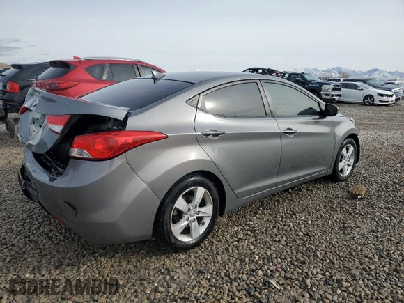 2013 Hyundai Elantra Limited with VIN 5NPDH4AE7DH449924, listed as a Copart auction lot 45911945 with 108,559 mi miles and Salvage Title. Bid and sale history available at DreamBid. Image 3.