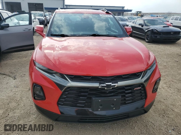 2019 Chevrolet Blazer RS z VIN 3GNKBJRS6KS621369, wystawiony jako Copart lot #54591215 z przebiegiem 64 164 mil mil oraz Szkoda całkowita • Salvage title. Historia ofert i sprzedaży dostępna na DreamBid. Obrazek 5.
