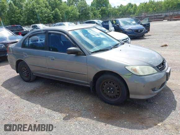 2004 Honda Civic LX z VIN 1HGES16504L012390, wystawiony jako IAAI lot #42312734 z przebiegiem 166 473 mil mil oraz . Historia ofert i sprzedaży dostępna na DreamBid. Obrazek 1.