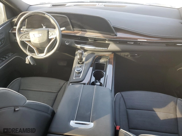 2023 Cadillac Escalade 4WD Premium Luxury with VIN 1GYS4BKL4PR302276, listed as a Copart auction lot 74957074 with 0 mi miles and Non Repairable. Bid and sale history available at carsss.com. Image 8.