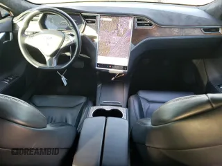 2017 Tesla Model S 100D with VIN 5YJSA1E22HF192735, listed as a Copart auction lot 88709355 with 100,039 mi miles and Salvage Title. Bid and sale history available at carsss.com. Image 8.
