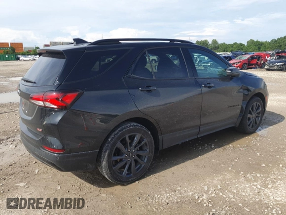 2024 Chevrolet Equinox RS z VIN 3GNAXMEG9RL102384, wystawiony jako Copart lot #60825265 z przebiegiem 21 718 mil mil oraz Szkoda całkowita • Salvage title. Historia ofert i sprzedaży dostępna na DreamBid. Obrazek 3.