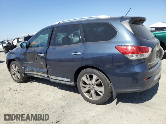2015 Nissan Pathfinder Platinum with VIN 5N1AR2MM4FC723355, listed as a Copart auction lot 61109715 with 124,360 mi miles and Salvage title. Bid and sale history available at DreamBid. Image 2.