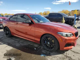 2018 BMW 2 Series M240i with VIN WBA2J5C57JVC07127, listed as a Copart auction lot 76994584 with 51,297 mi miles and Salvage title. Bid and sale history available at DreamBid. Image 4.