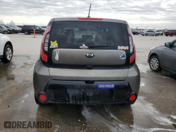 2016 Kia Soul + with VIN KNDJP3A55G7333467, listed as a Copart auction lot 87922385 with 166,646 mi miles and Salvage Title. Bid and sale history available at carsss.com. Image 6.