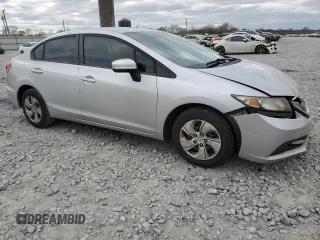 2015 Honda Civic Sedan LX with VIN 19XFB2F56FE035810, listed as a Copart auction lot 50089945 with 143,039 mi miles and Salvage Title. Bid and sale history available at carsss.com. Image 4.