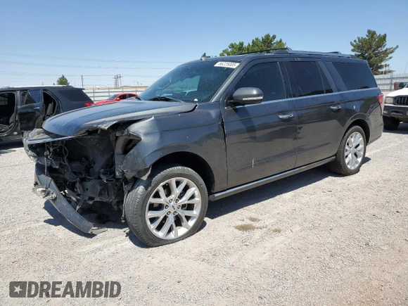 2018 Ford Expedition Max Limited with VIN 1FMJK2AT1JEA36704, listed as a Copart auction lot 56225005 with 82,193 mi miles and Salvage title. Bid and sale history available at DreamBid. Image 1.