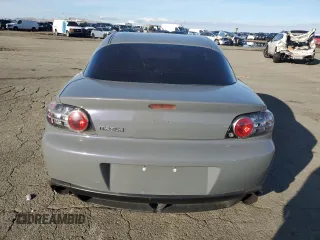 2007 Mazda RX-8 Touring with VIN JM1FE173770208369, listed as a Copart auction lot 80247224 with 138,384 mi miles and Salvage Title. Bid and sale history available at carsss.com. Image 6.