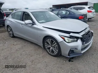 2020 Infiniti Q50 3.0t LUXE with VIN JN1EV7AP6LM200022, listed as a IAAI auction lot 41943630 with 44,819 mi miles. Bid and sale history available at carsss.com. Image 1.