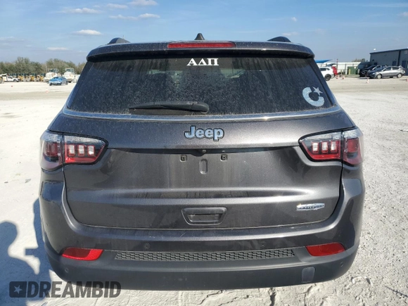 2020 Jeep Compass Latitude with VIN 3C4NJCBB4LT257074, listed as a Copart auction lot 46504265 with 81,623 mi miles and Non Repairable. Bid and sale history available at carsss.com. Image 6.