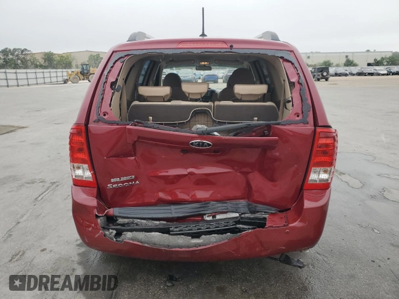 2012 Kia Sedona LX with VIN KNDMG4C78C6438585, listed as a Copart auction lot 50383715 with 85,763 mi miles and Salvage Title. Bid and sale history available at carsss.com. Image 6.