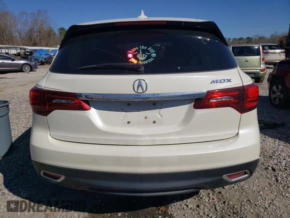2016 Acura MDX with VIN 5FRYD3H20GB008592, listed as a Copart auction lot 89058995 with 164,886 mi miles and Salvage title. Bid and sale history available at DreamBid. Image 6.