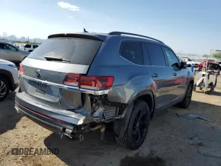 2023 Volkswagen Atlas SE with VIN 1V2WP2CA4PC553201, listed as a Copart auction lot 71232234 with 22,828 mi miles and Salvage title. Bid and sale history available at DreamBid. Image 3.