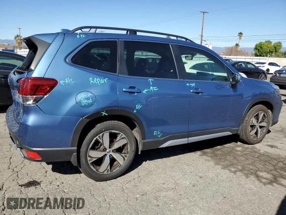 2021 Subaru Forester Touring with VIN JF2SKAXC2MH518015, listed as a Copart auction lot 46453025 with 59,773 mi miles and Salvage Title. Bid and sale history available at carsss.com. Image 3.