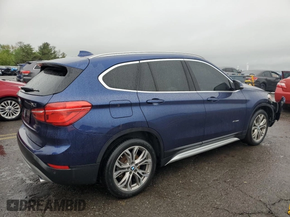 2017 BMW X1 xDrive28i with VIN WBXHT3C36H5F86273, listed as a Copart auction lot 56117875 with 55,948 mi miles and Salvage title. Bid and sale history available at DreamBid. Image 3.