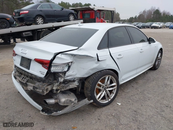 2017 Audi A4 Season of Audi ultra Premium with VIN WAUKMAF46HN056260, listed as a IAAI auction lot 41619499 with 149,635 mi miles. Bid and sale history available at carsss.com. Image 4.