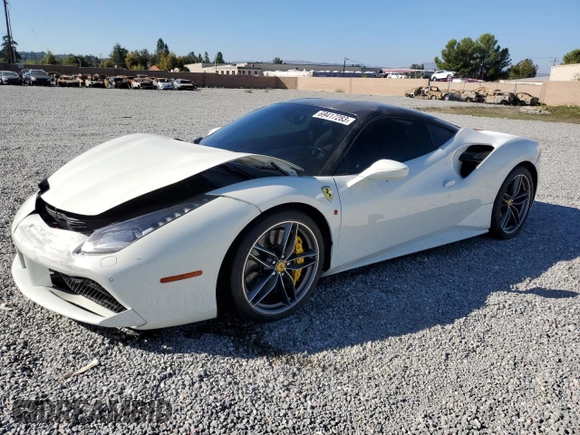 2018 Ferrari 488 z VIN ZFF79ALA5J0232045, wystawiony jako Copart lot #69417283 z przebiegiem 26 053 mil mil oraz . Historia ofert i sprzedaży dostępna na DreamBid. Obrazek 1.